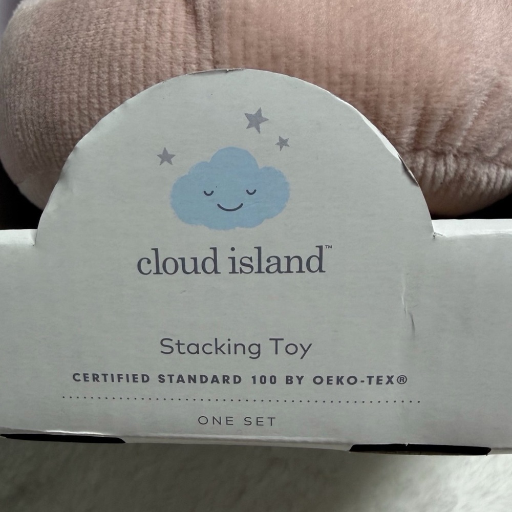 Cloud Island Pink Plush Baby Girls Deer Stacking Toy - Picture 6 of 6